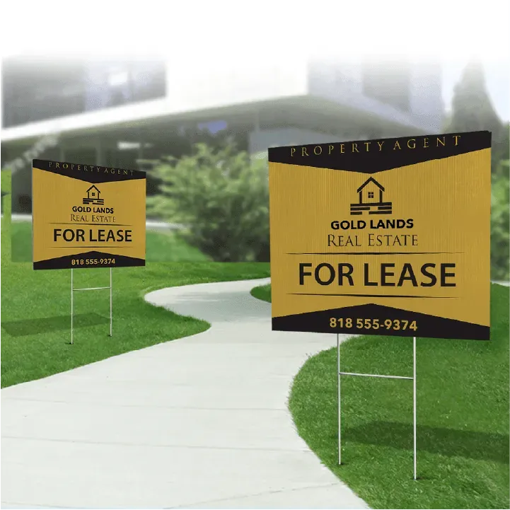 Custom Coroplast Real Estate Signs - TIKVAH US LLC