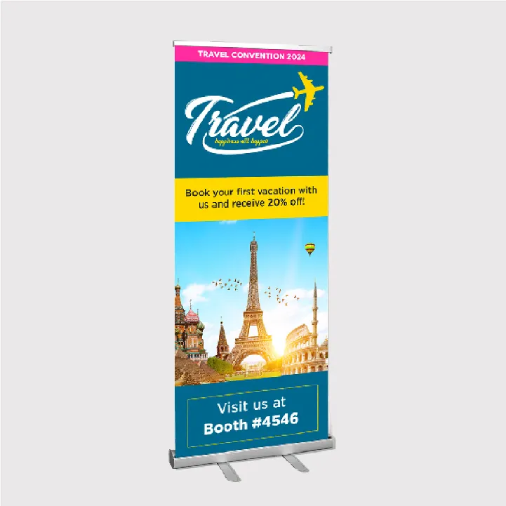 Custom Retractable Pull Up Banners - TIKVAH US LLC